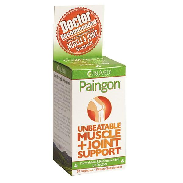 R U Ved Paingon Muscle & Joint Support 60 Capsules 366015